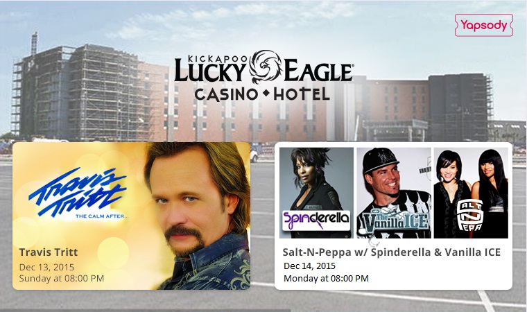 Upcoming Events @ Kickapoo Lucky Eagle Casino, Texas - Yapsody