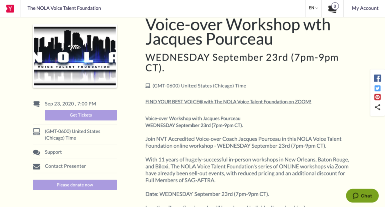 NOLA Voice Talent Foundation - Presenter Spotlight
