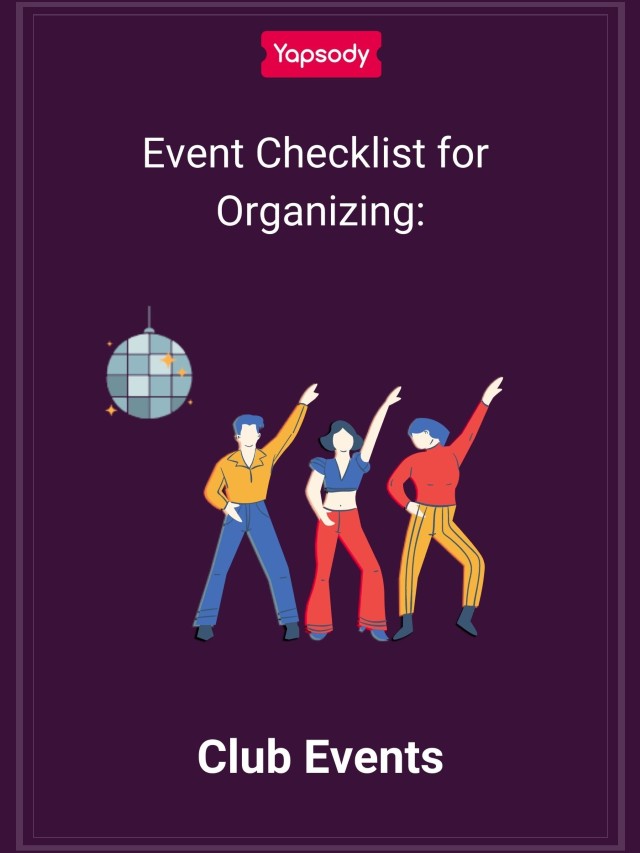 Event Checklist for Organizing Club Events - Poster Image