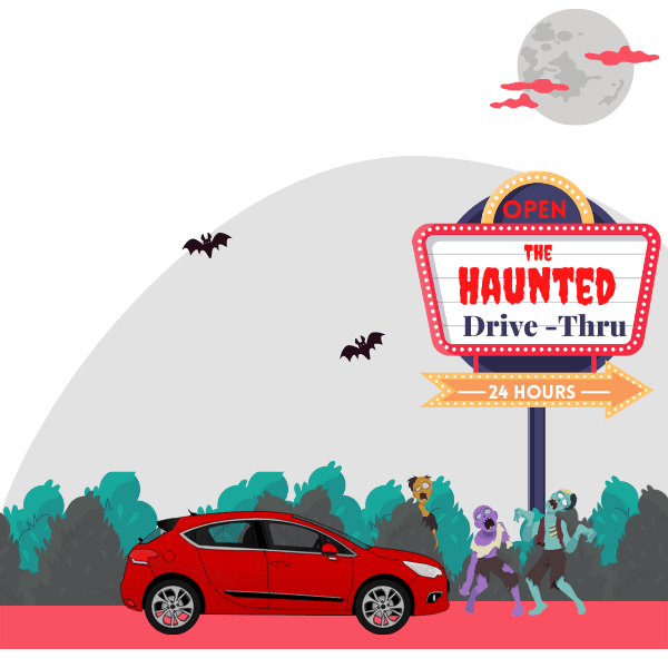 Haunted Drive-Thrus - Halloween Parties