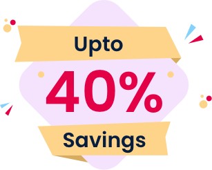 Upto 40% Savings