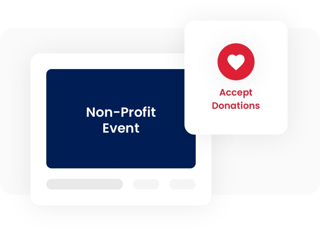 Accept donations - Non-profit event
