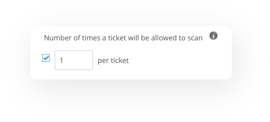 Set Ticket Scan Limits
