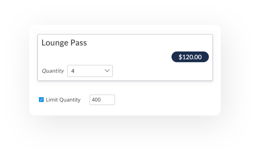 Yapsody - Ticketing - interface - Quantity-Limits